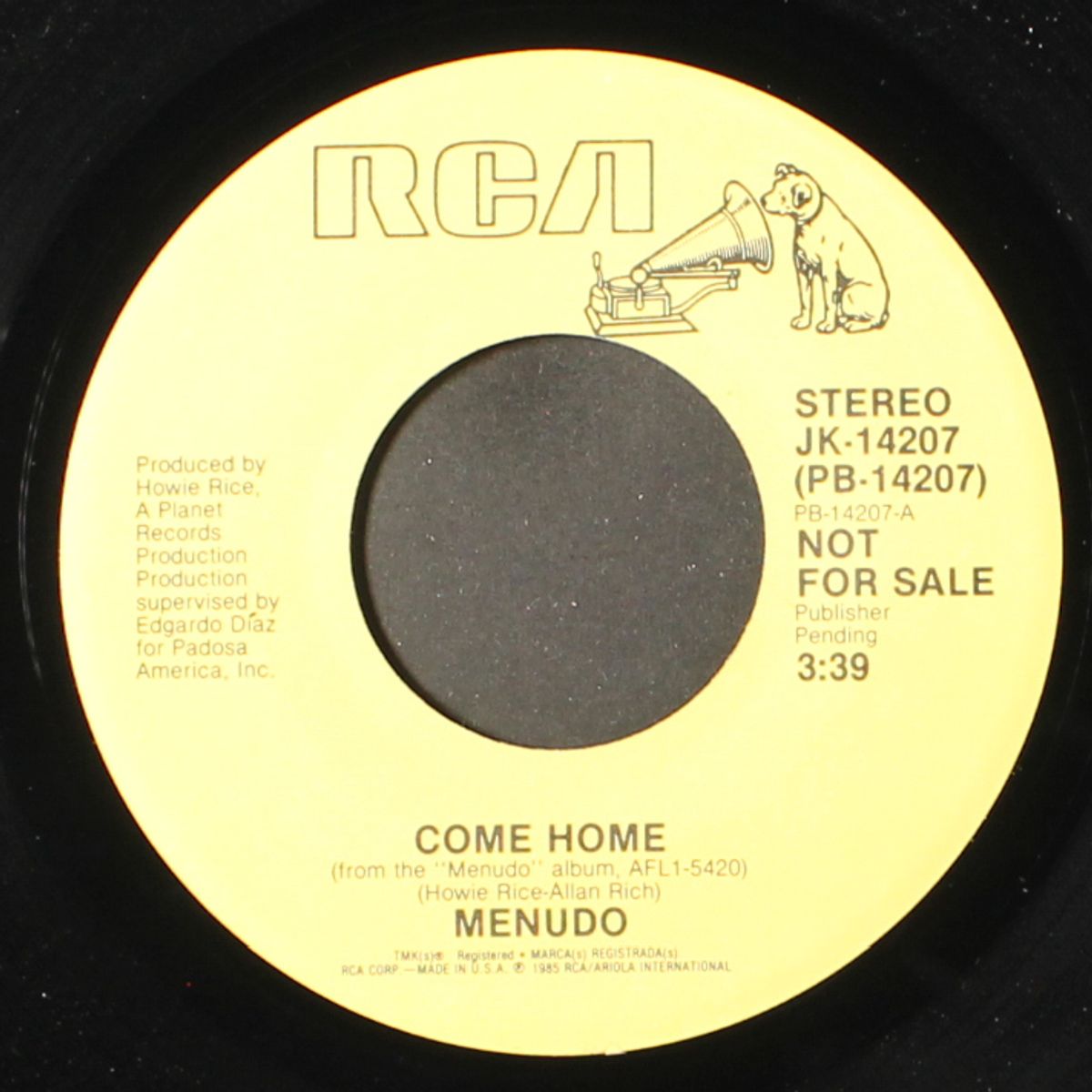 come home / same by MENUDO
