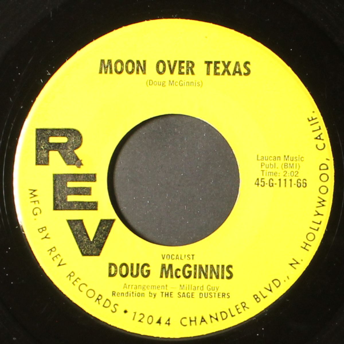 moon over texas / everything but me by DOUG MCGINNIS