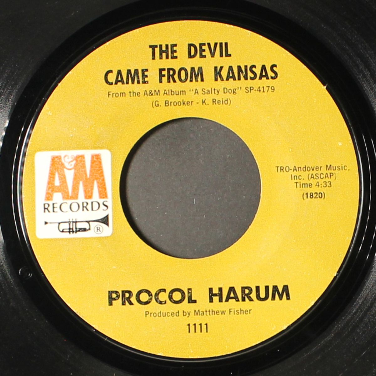 boredom / the devil came from kansas by PROCOL HARUM