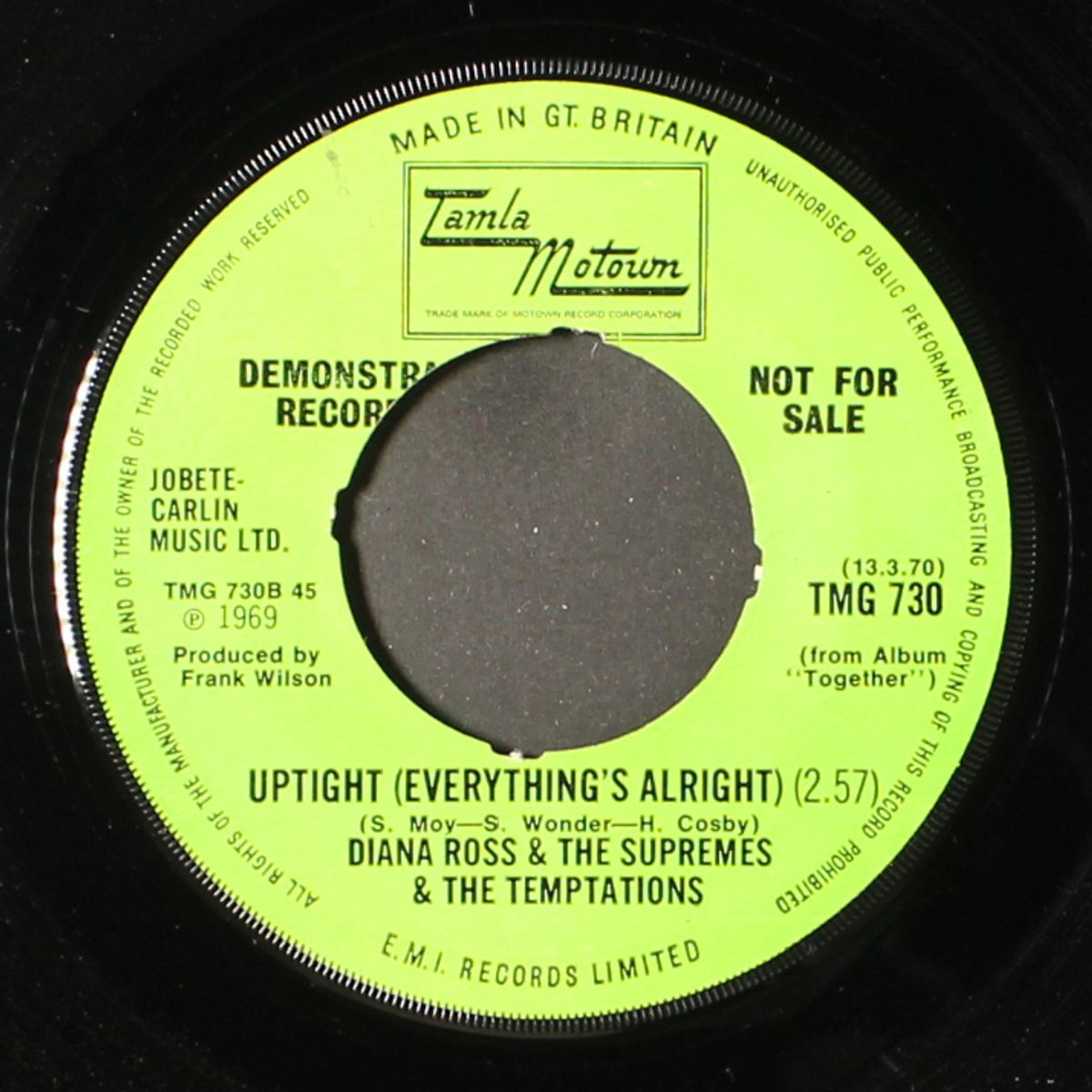 uptight / why by DIANA ROSS & SUPREMES & TEMPTATIONS