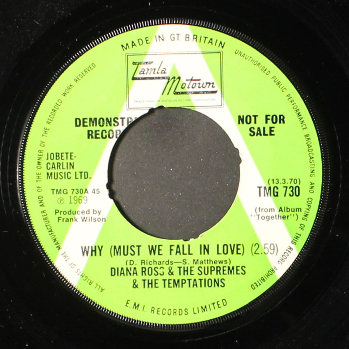 uptight / why by DIANA ROSS & SUPREMES & TEMPTATIONS
