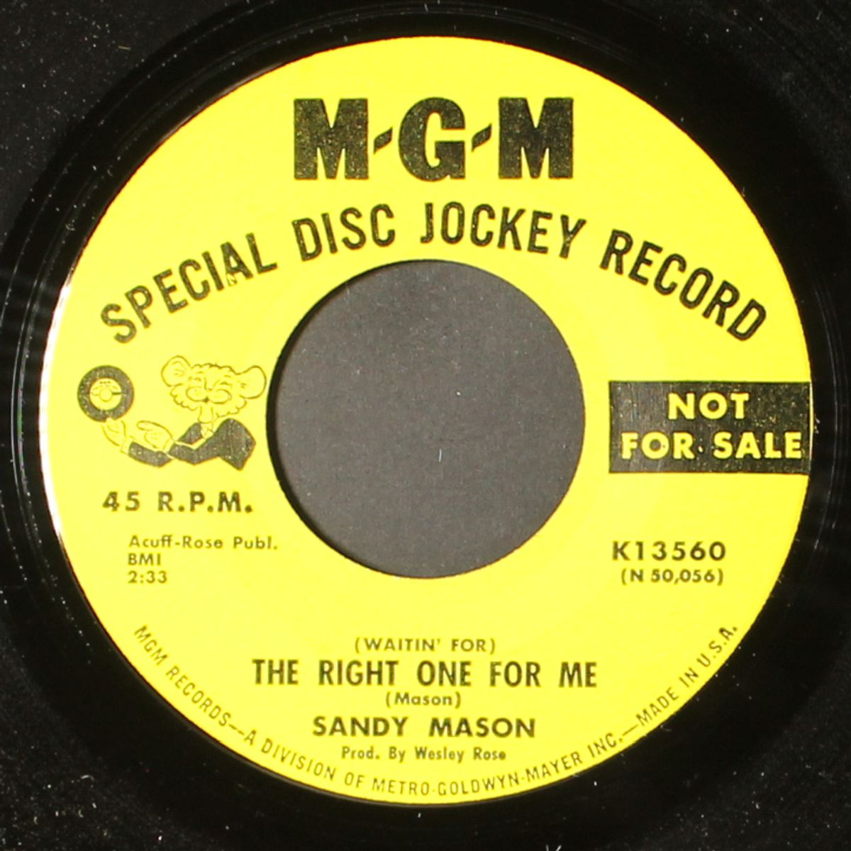 the same street / (waitin' for) the right one for me by SANDY MASON
