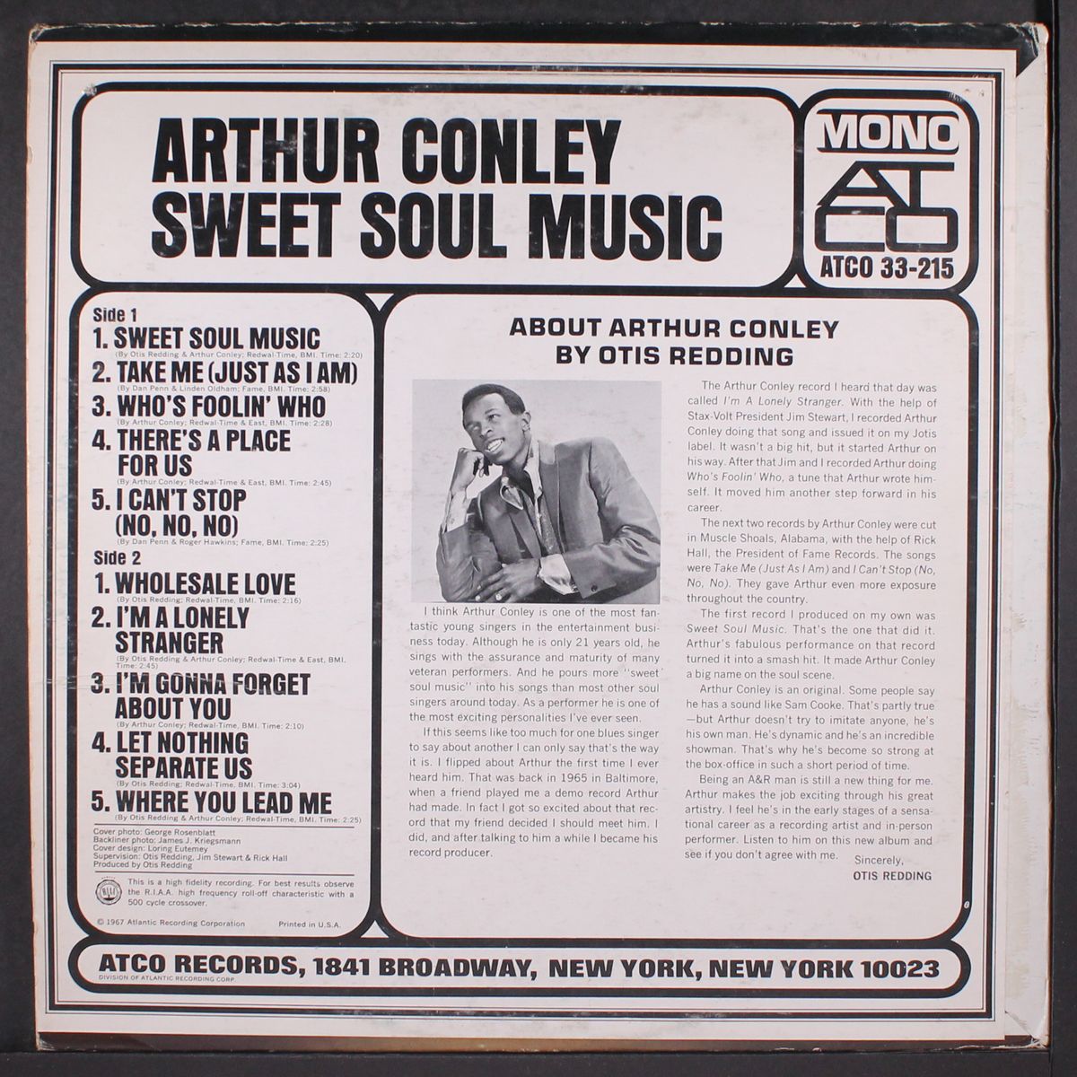 sweet soul music by ARTHUR CONLEY