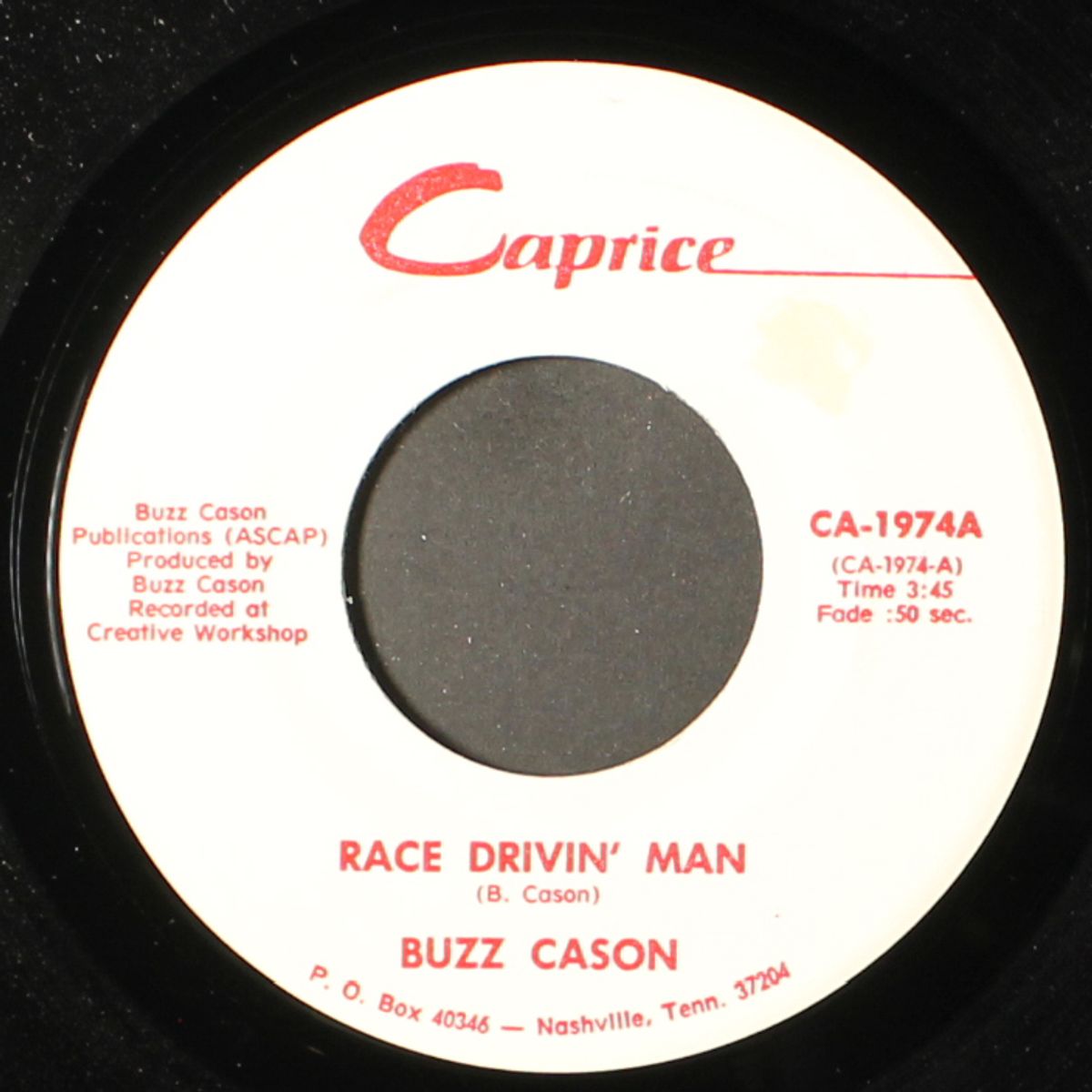 race drivin' man by BUZZ CASON