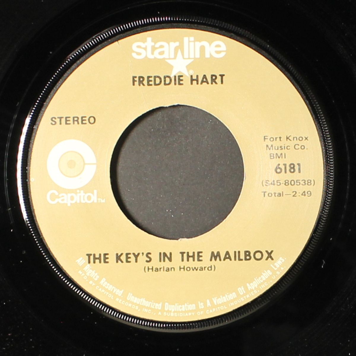 the key's in the mailbox / fingerprints by FREDDIE HART