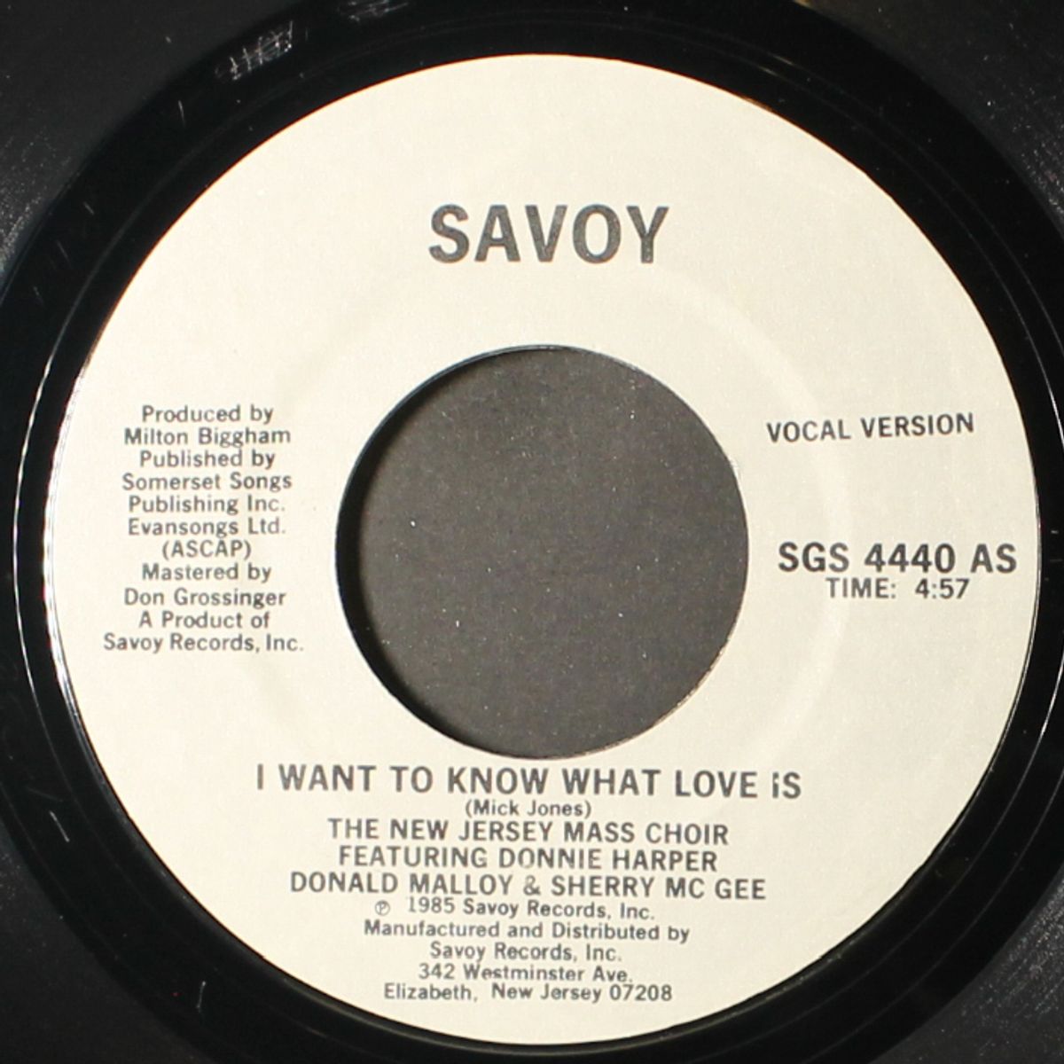 i want to know what love is by NEW JERSEY MASS CHOIR