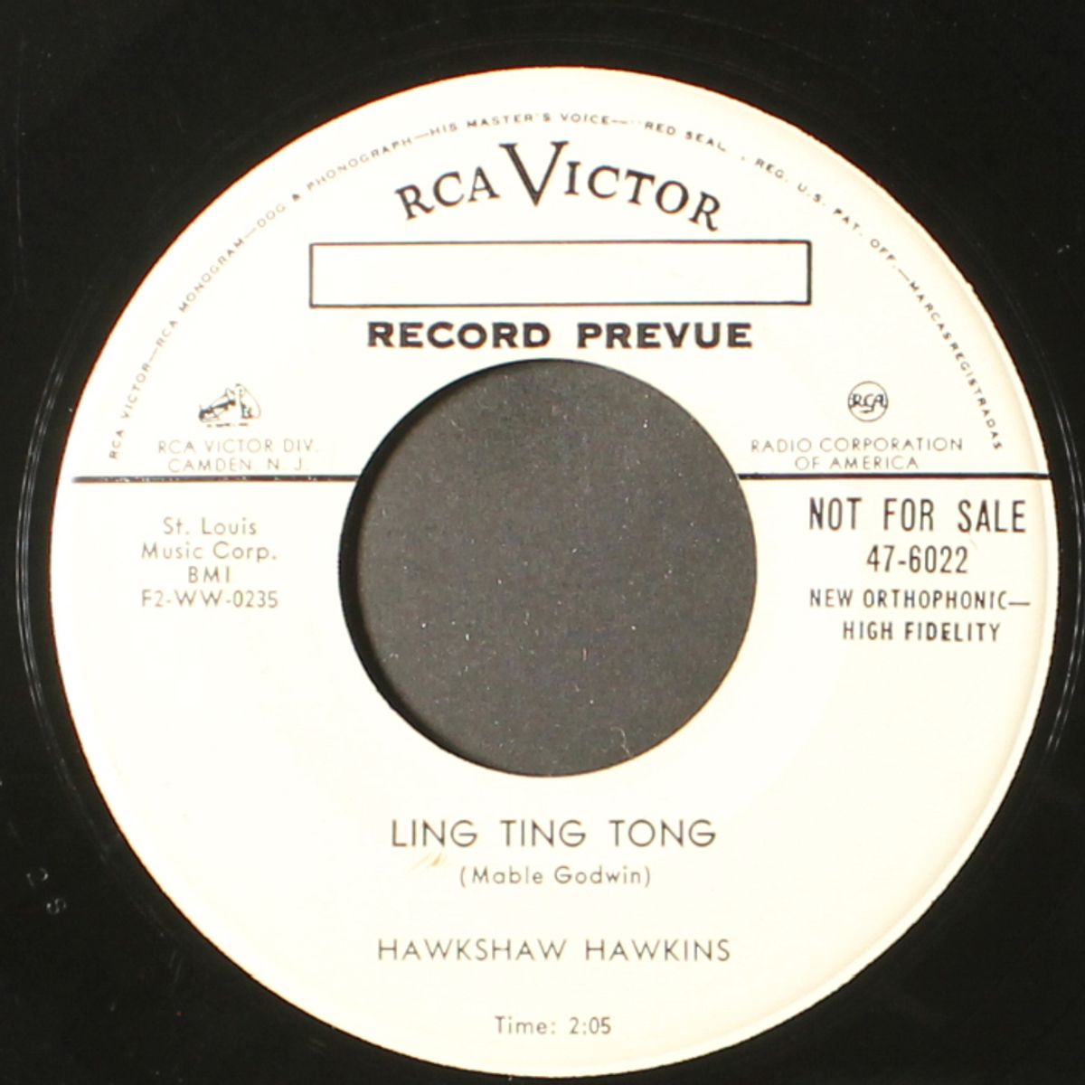 ko ko mo / ling ting tong by HAWKSHAW HAWKINS
