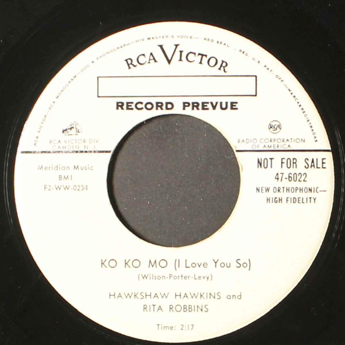 ko ko mo / ling ting tong by HAWKSHAW HAWKINS
