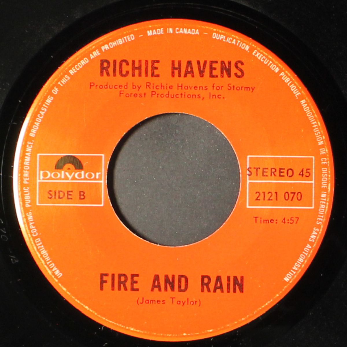 think about the children / fire and rain by RICHIE HAVENS