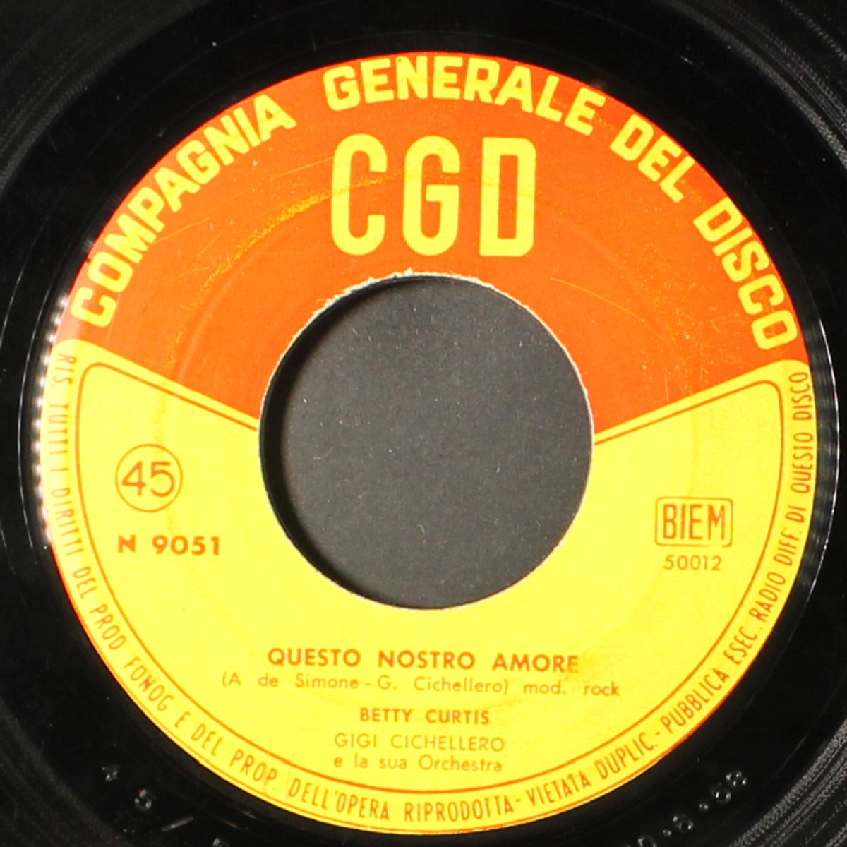la pioggia cadra / questo nostro amore by BETTY CURTIS