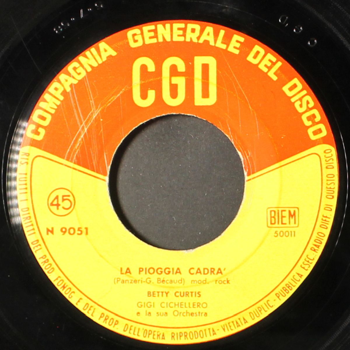 la pioggia cadra / questo nostro amore by BETTY CURTIS