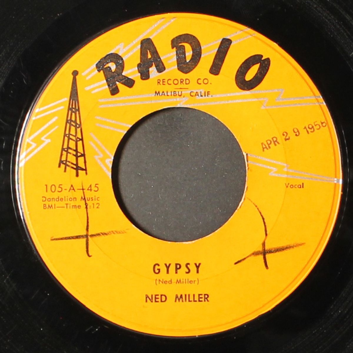 gypsy / with enough love by NED MILLER