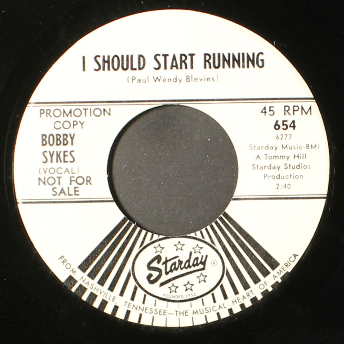 i should start running / good girl bad by BOBBY SYKES