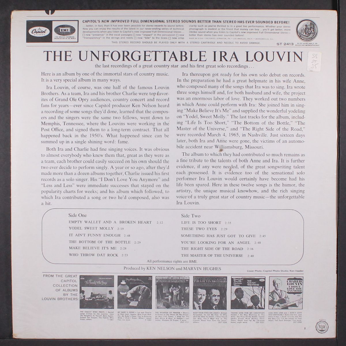 the unforgettable by IRA LOUVIN