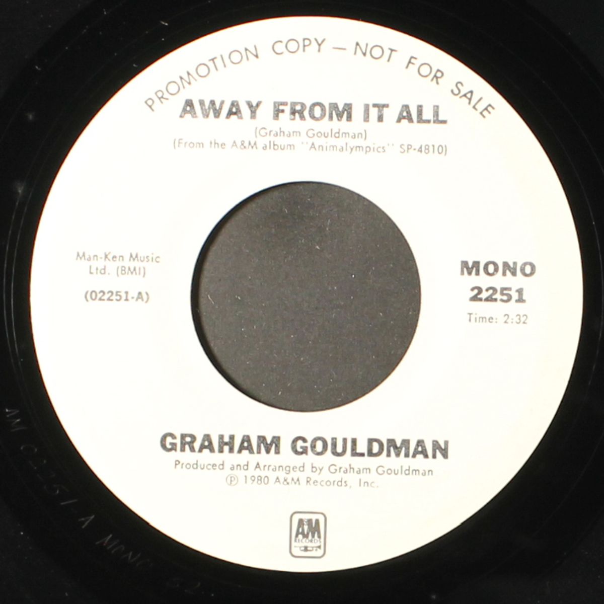 away from it all / mono by GRAHAM GOULDMAN