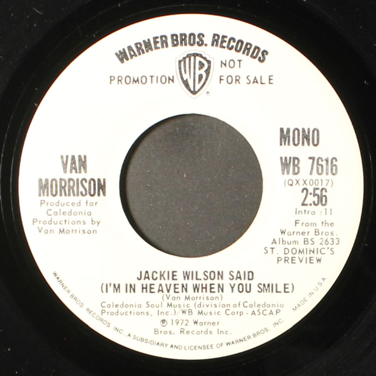 jackie wilson said / mono by VAN MORRISON