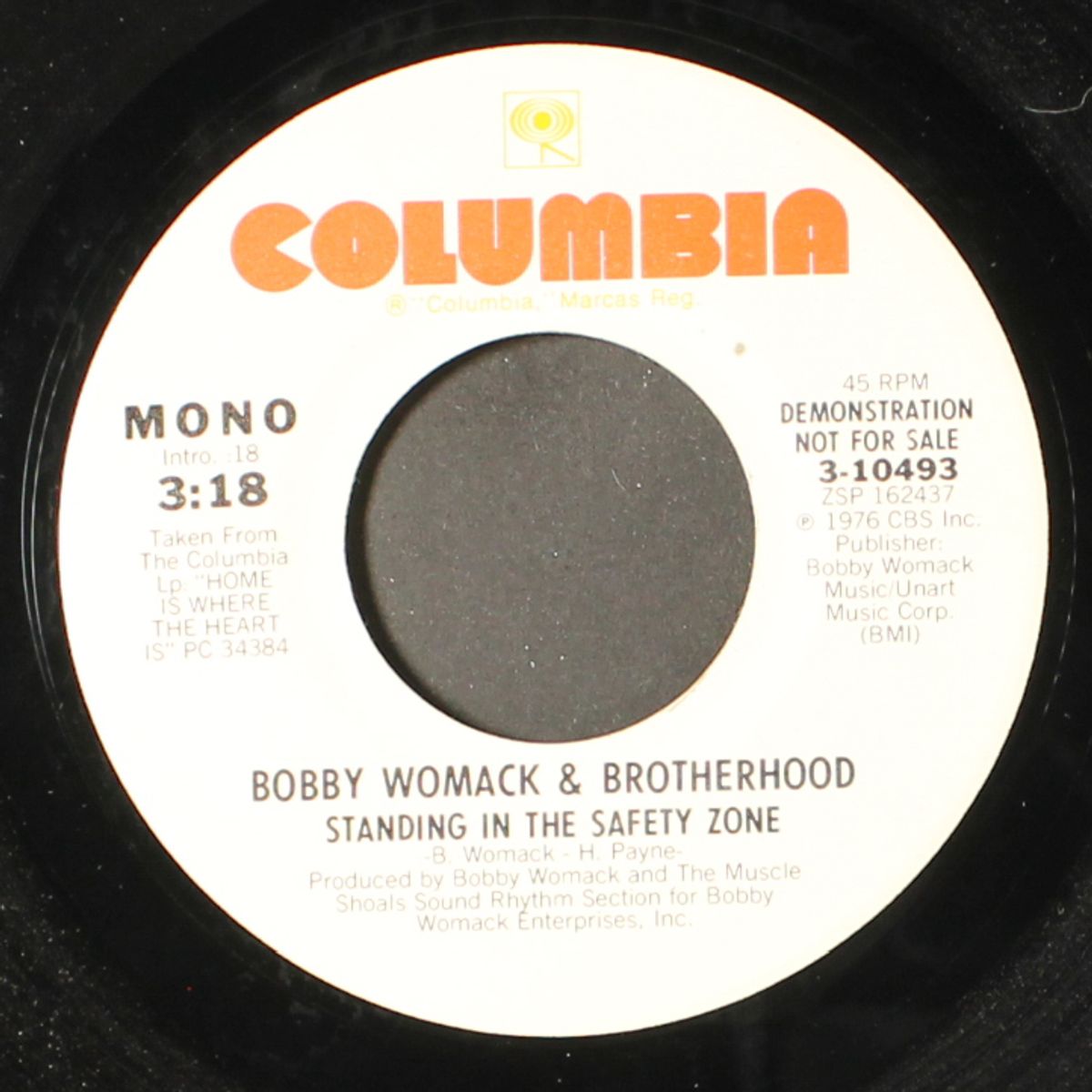 standing in the safety zone / mono by BOBBY WOMACK & BROTHERHOOD