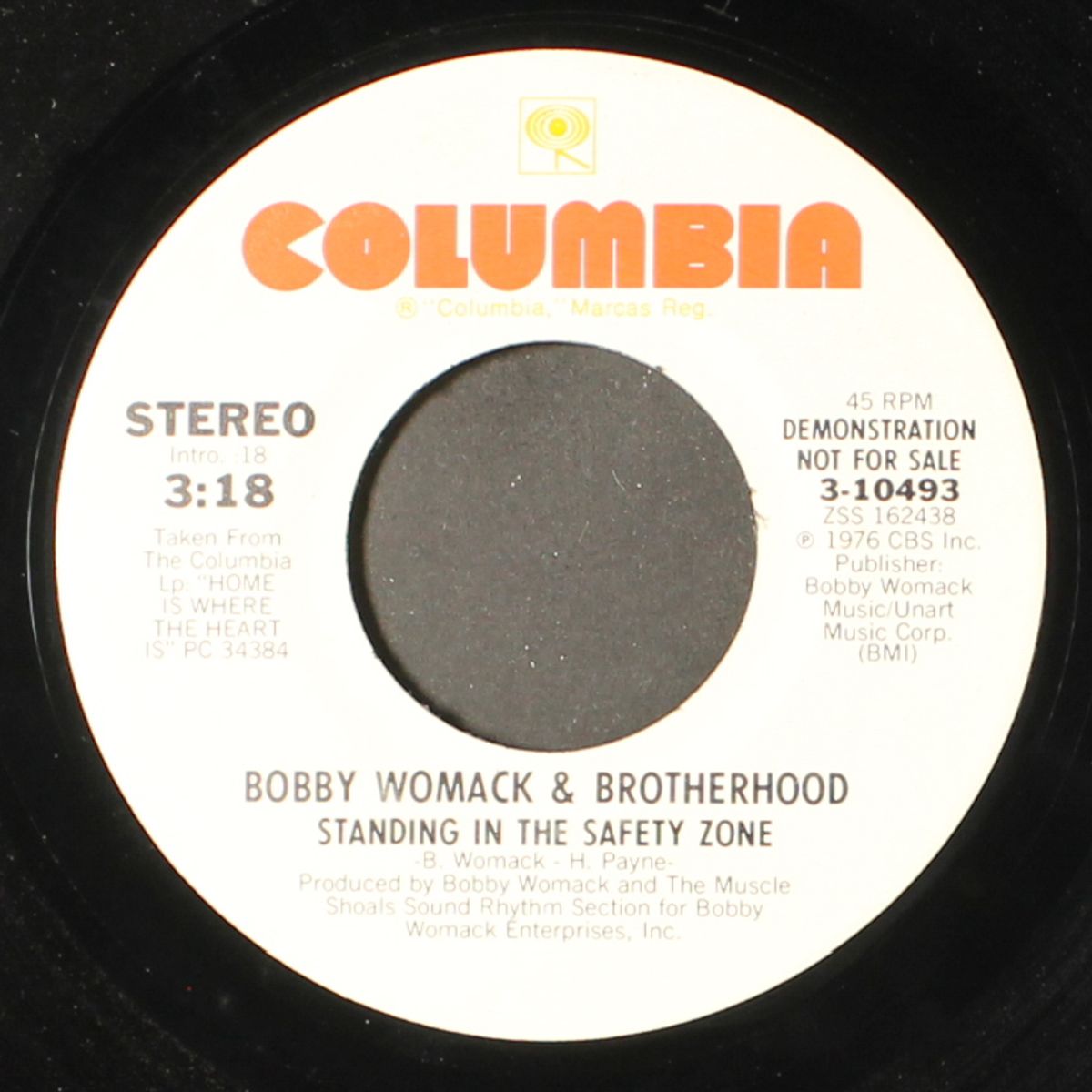 standing in the safety zone / mono by BOBBY WOMACK & BROTHERHOOD