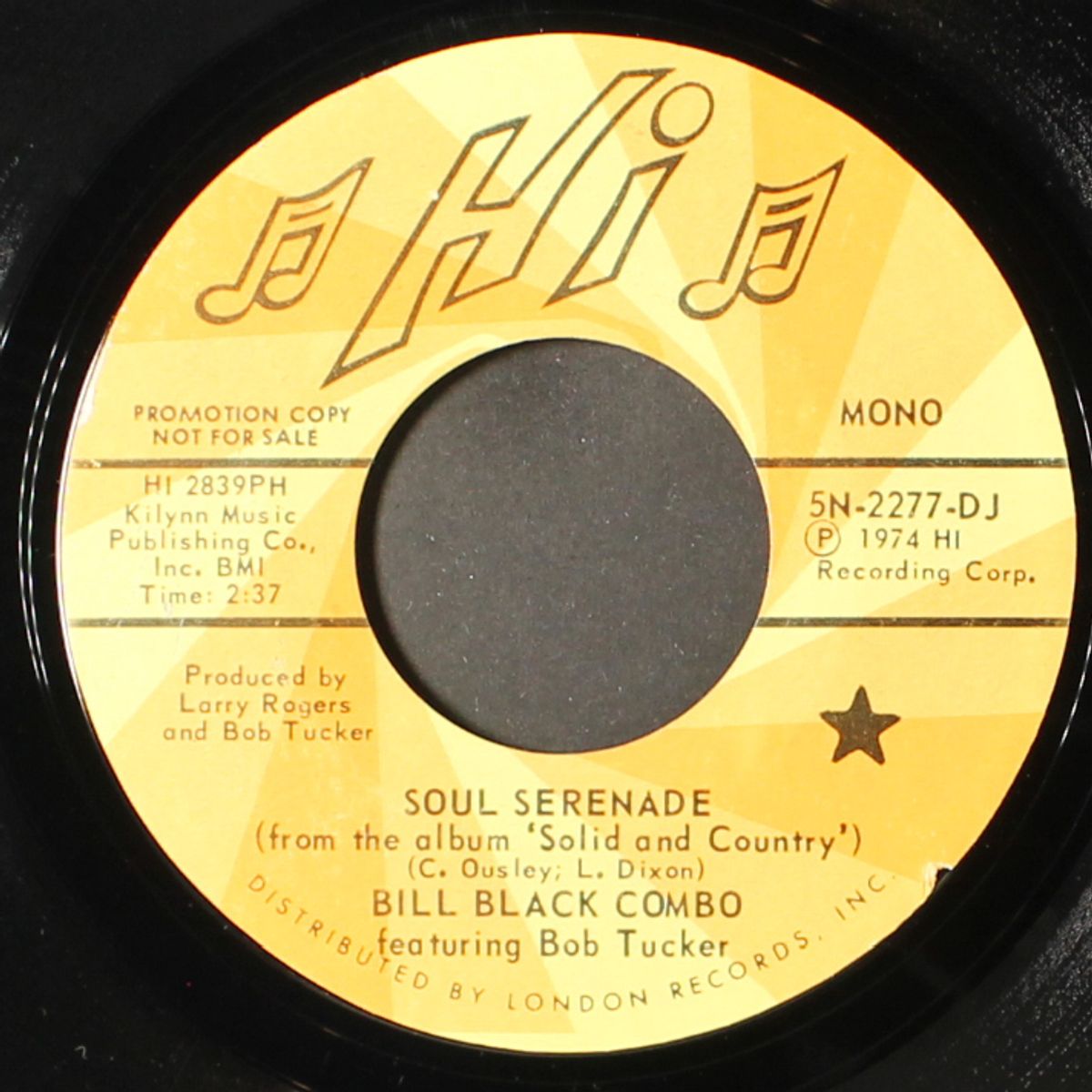 soul serenade / same by BILL BLACK'S COMBO