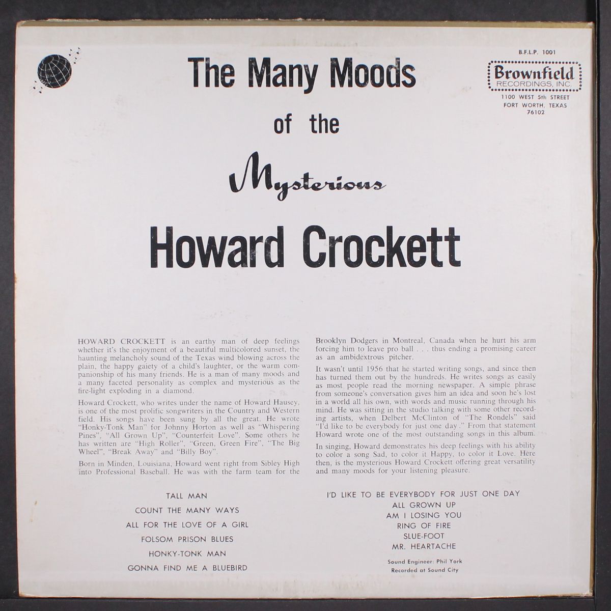 the many moods of by HOWARD CROCKETT