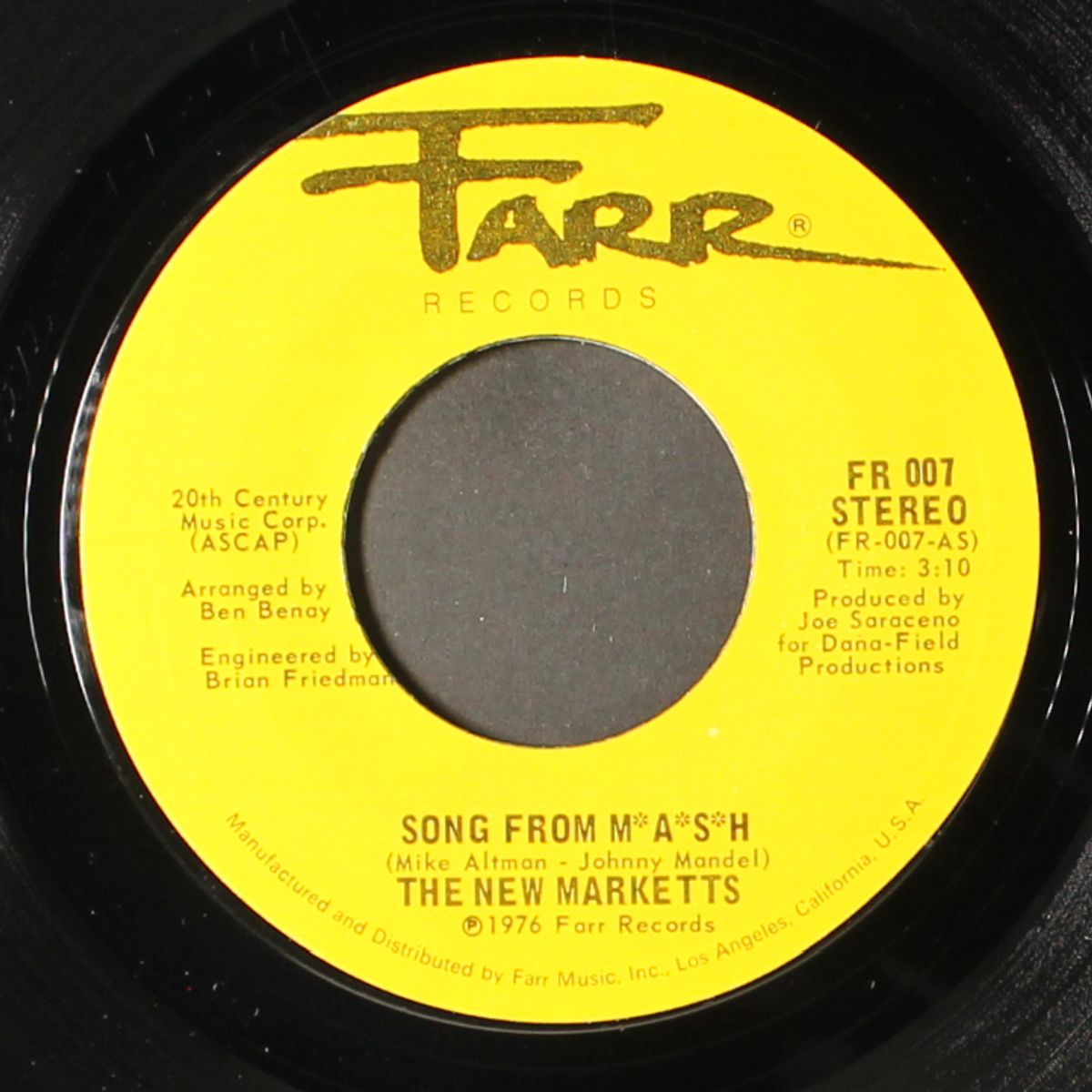 song from m*a*s*h by NEW MARKETTS
