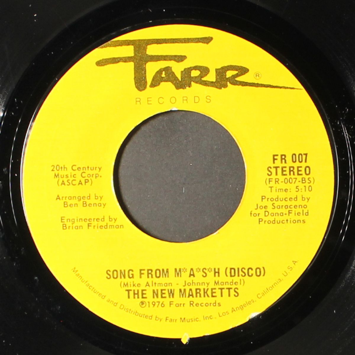 song from m*a*s*h by NEW MARKETTS