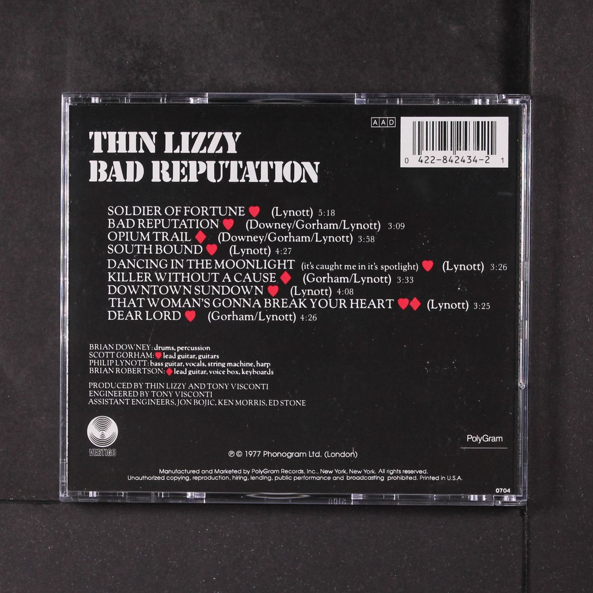 bad reputation by THIN LIZZY