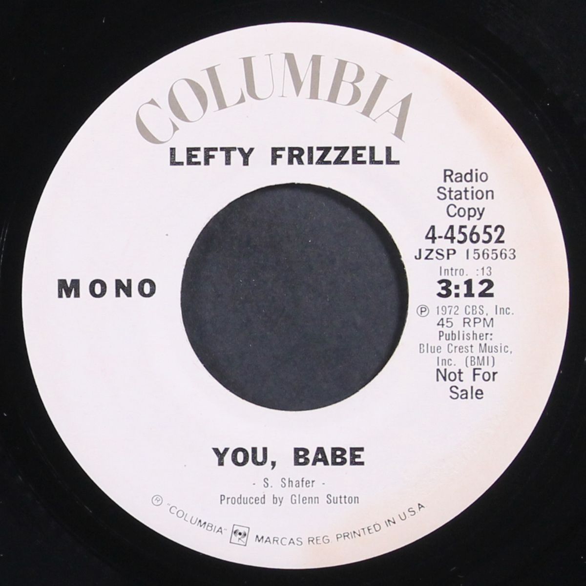 you, babe / when it rains the blues by LEFTY FRIZZELL