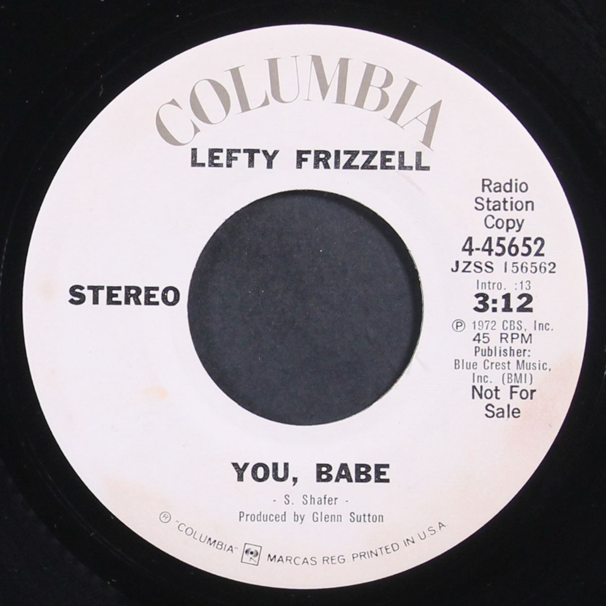 you, babe / when it rains the blues by LEFTY FRIZZELL