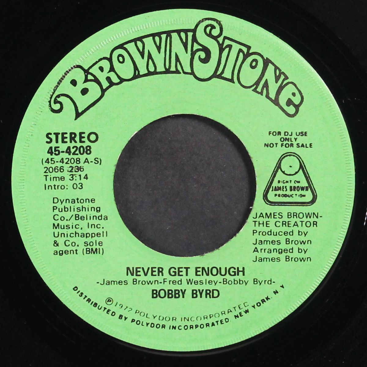 never get enough / mono by BOBBY BYRD