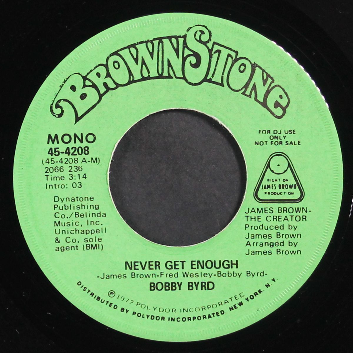 never get enough / mono by BOBBY BYRD