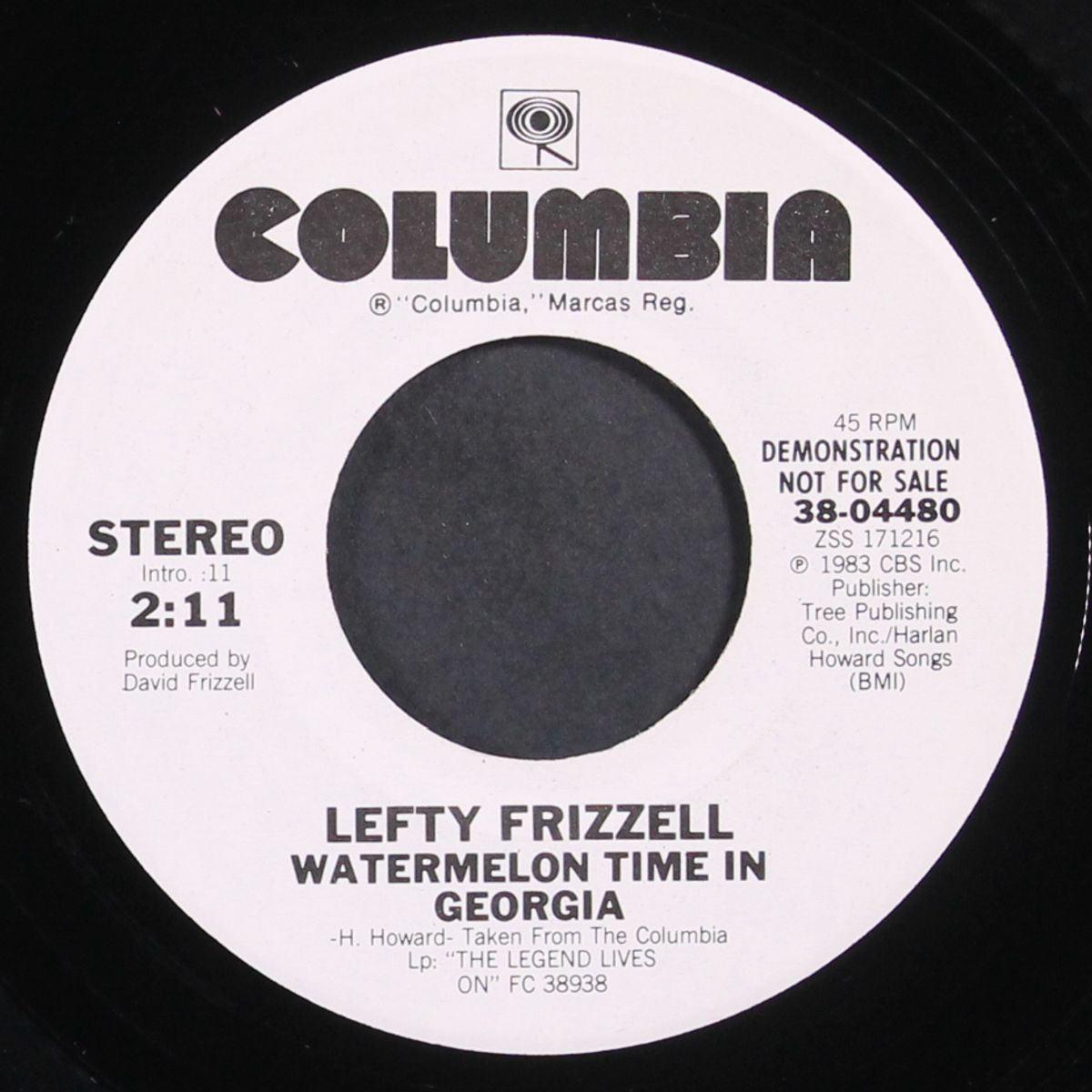 watermelon time in georgia / same by LEFTY FRIZZELL