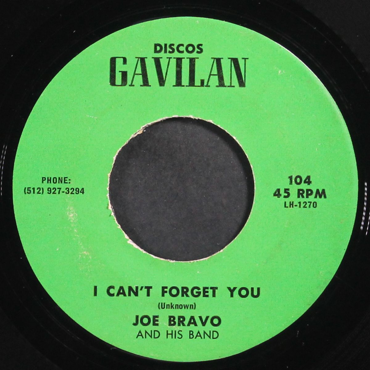 i can't forget you / my baby left me by JOE BRAVO