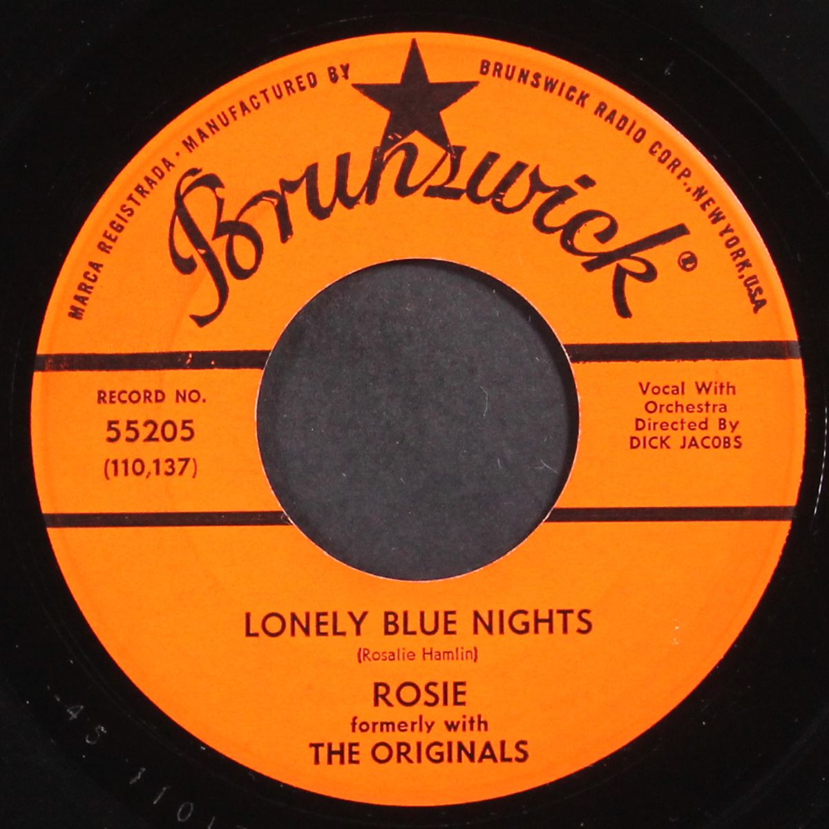 lonely blue nights / we'll have a chance by ROSIE & ORIGINALS