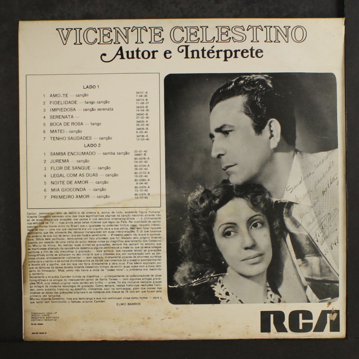 autor e interptrete by VICENTE CELESTINO