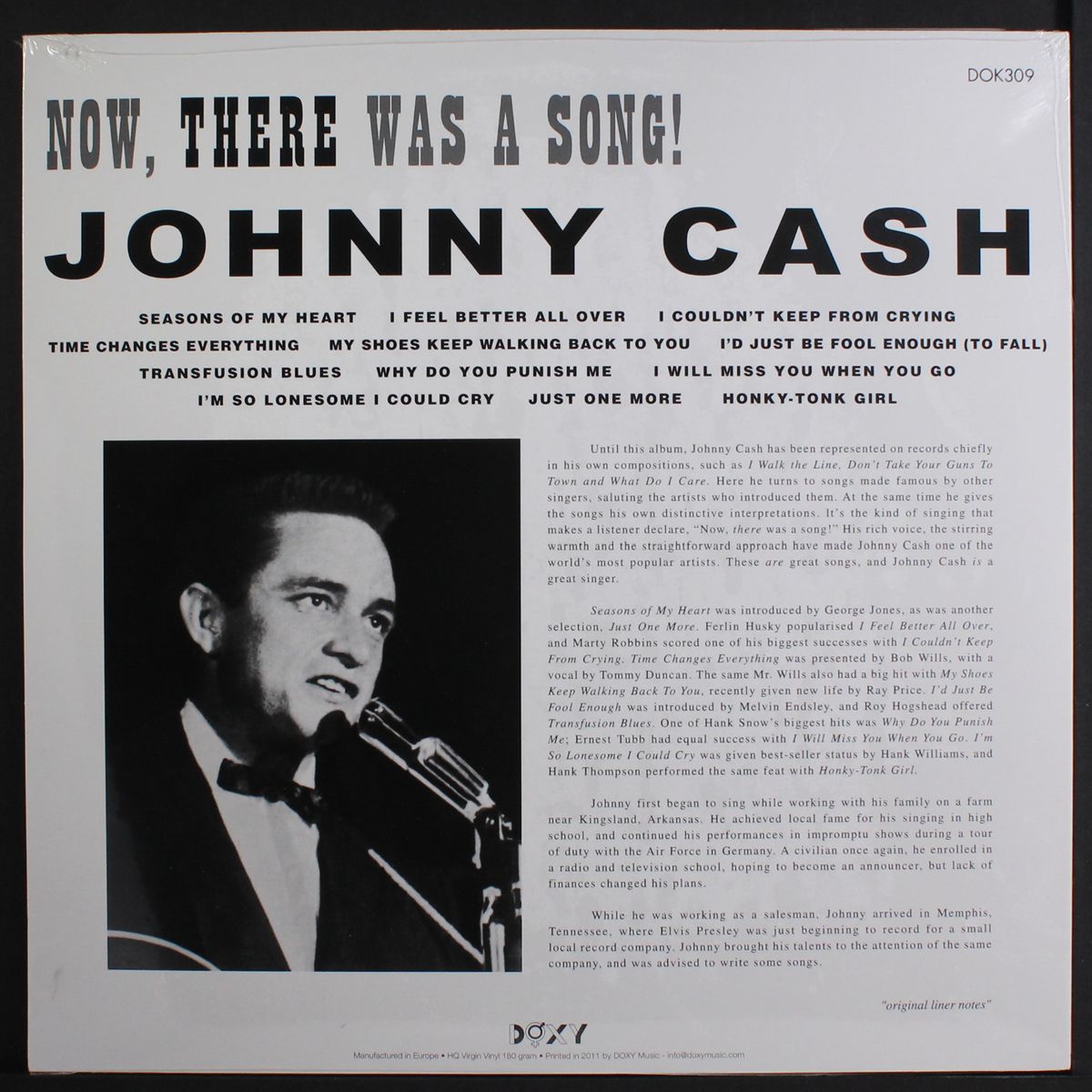 now, there was a song by JOHNNY CASH