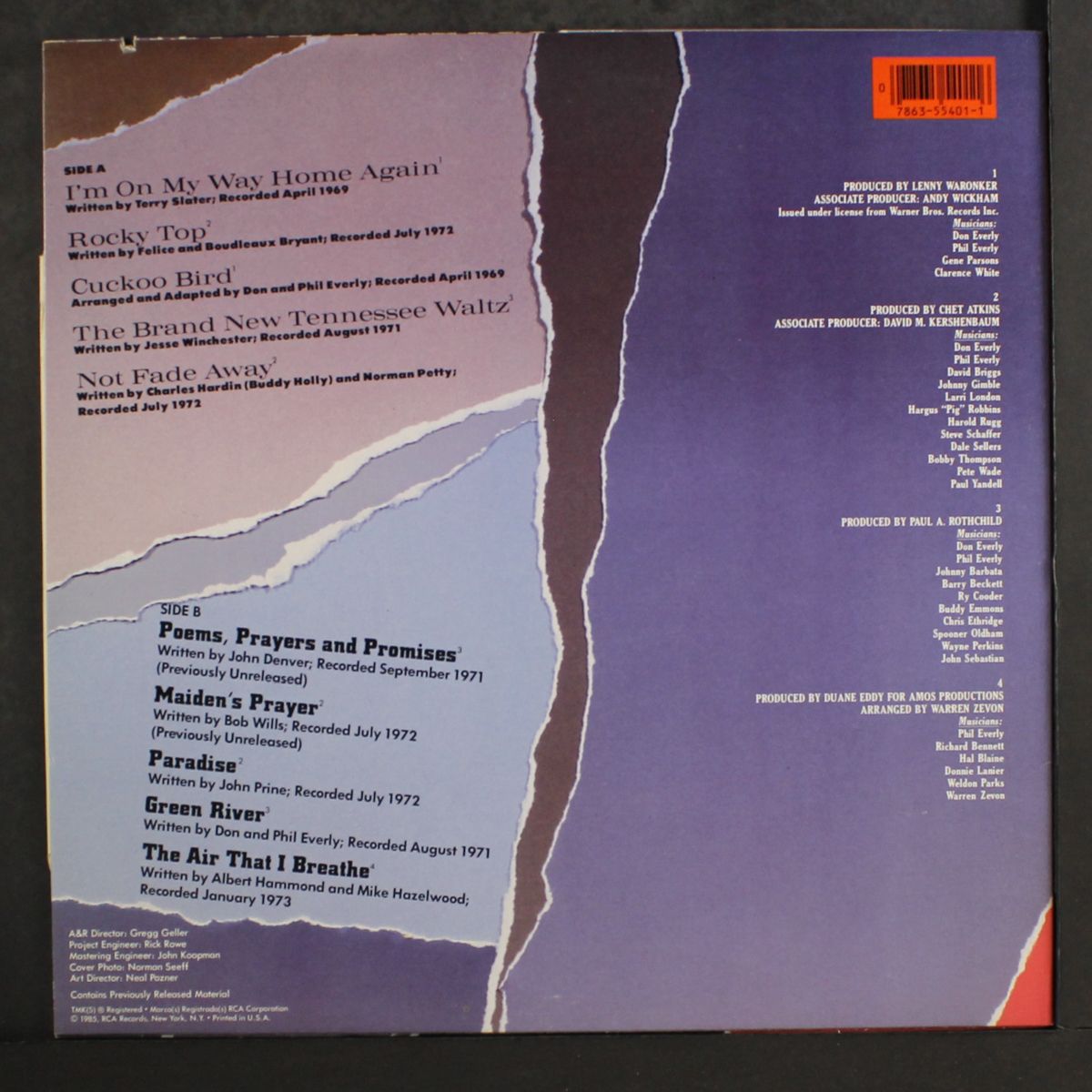 home again by EVERLY BROTHERS