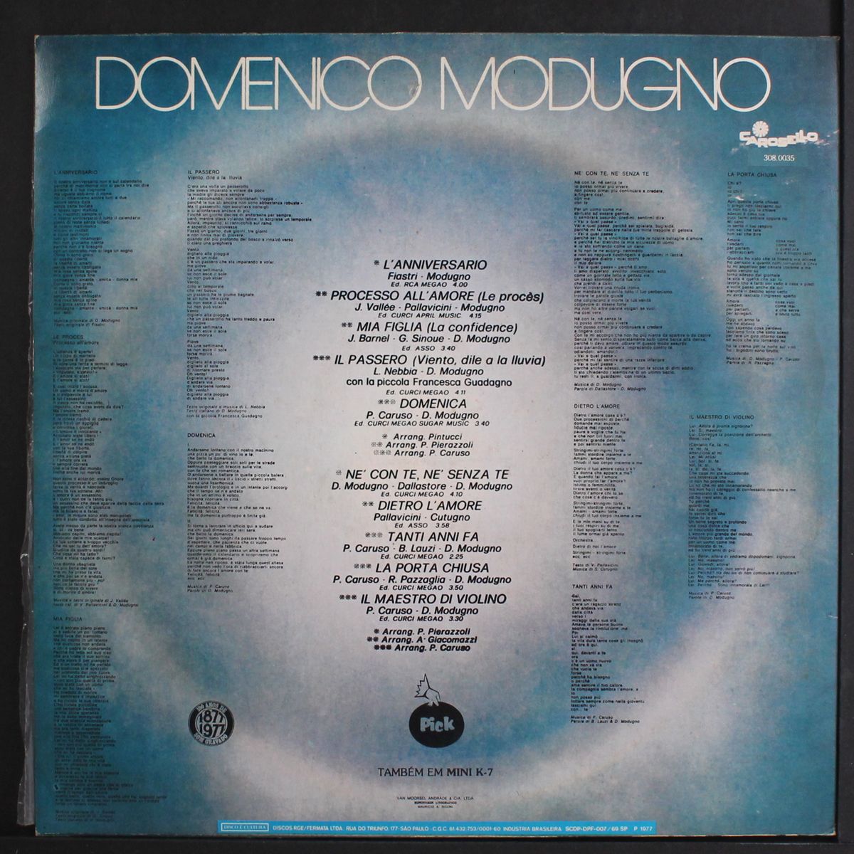 l'anniversario by DOMENICO MODUGNO