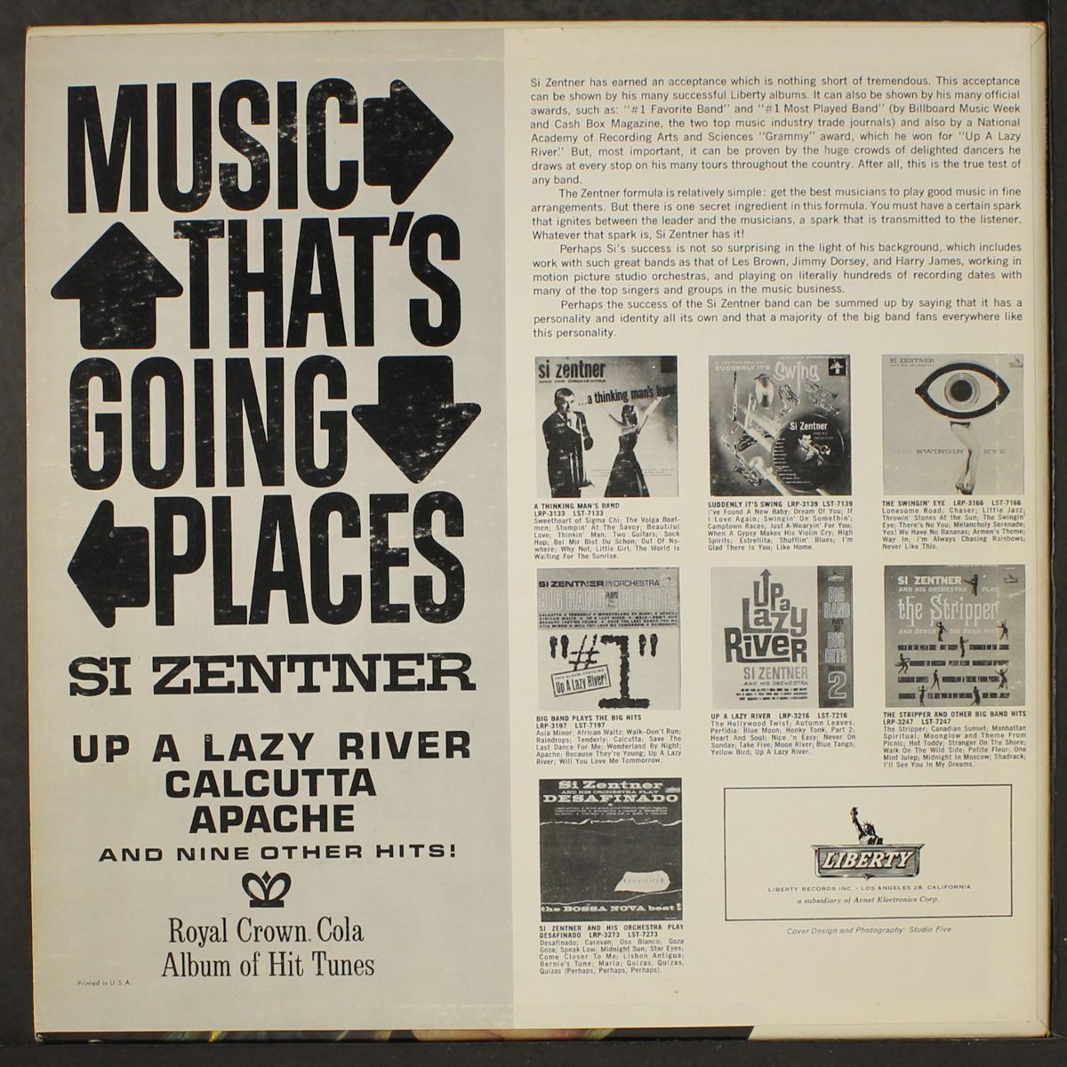 music that's going places by SI ZENTNER