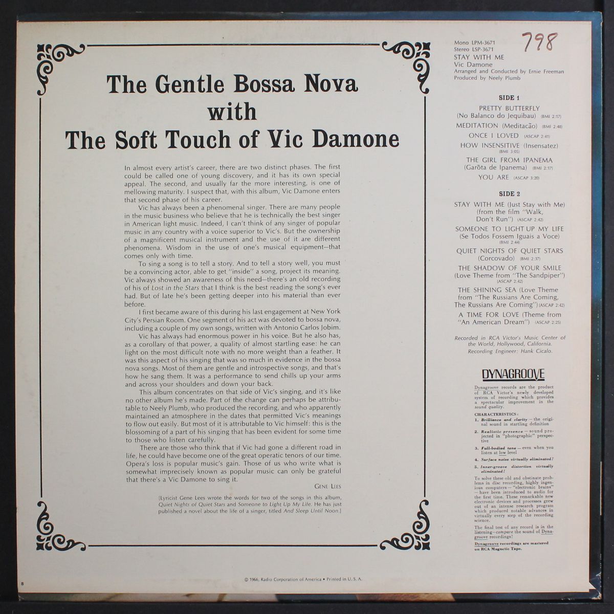 stay with me by VIC DAMONE