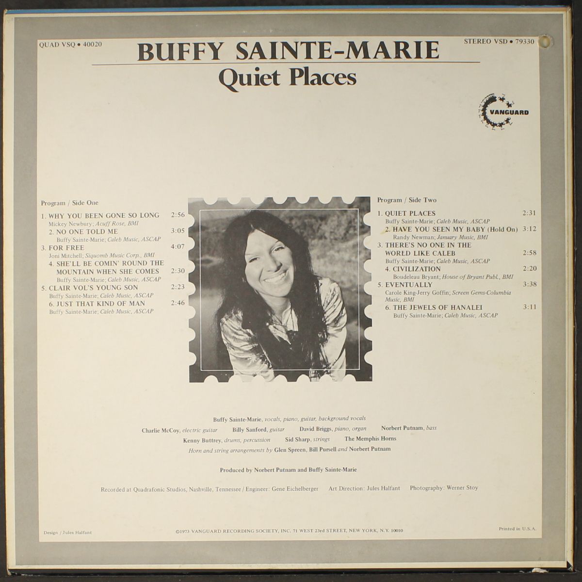 quiet places by BUFFY SAINTE-MARIE