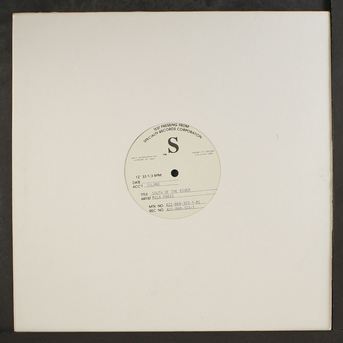 south of the river by MICA PARIS