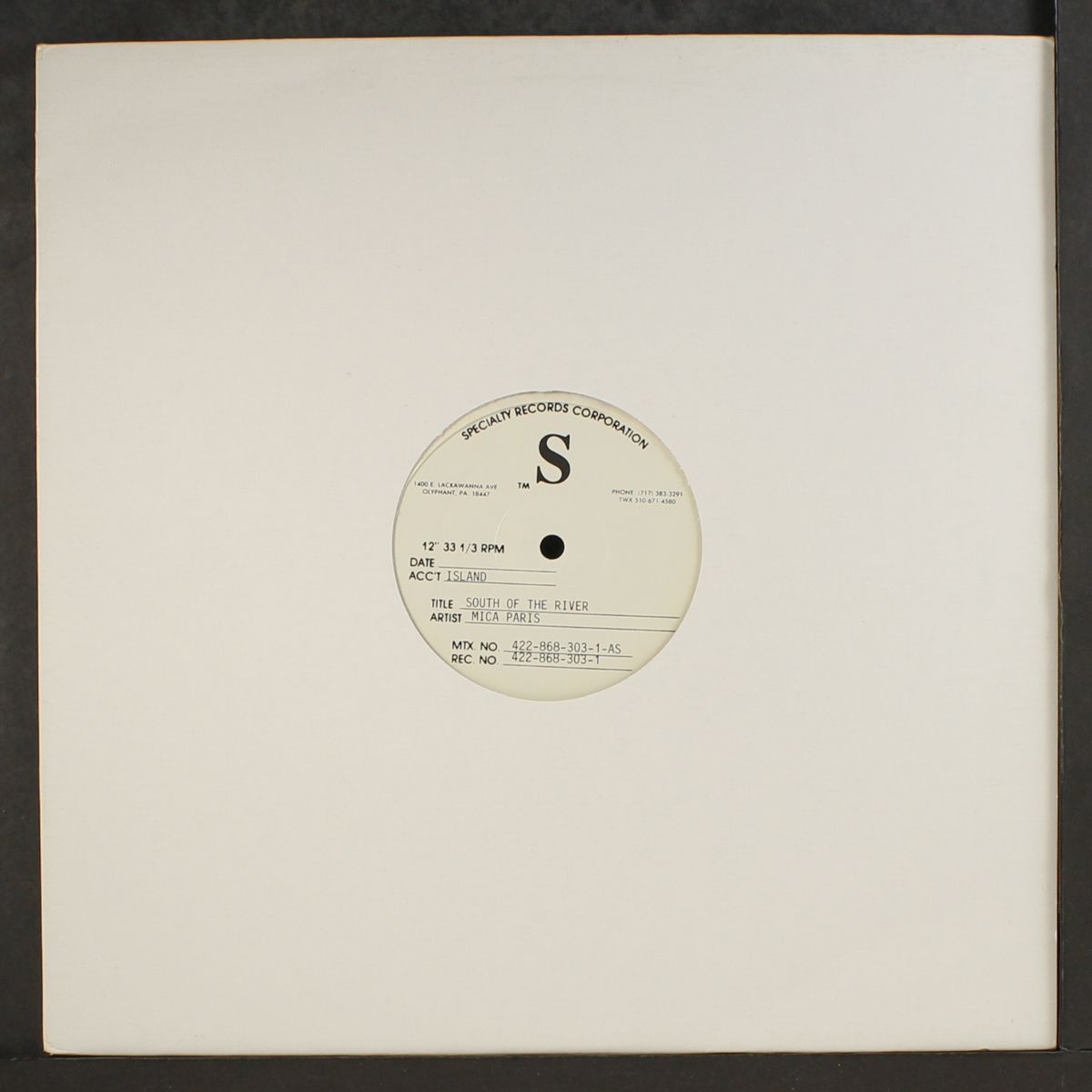 south of the river by MICA PARIS