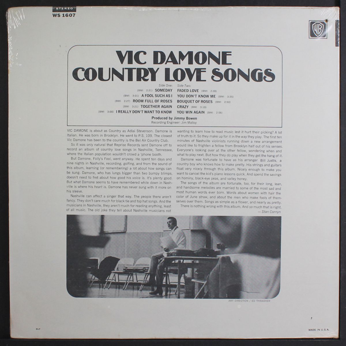 country love songs by VIC DAMONE