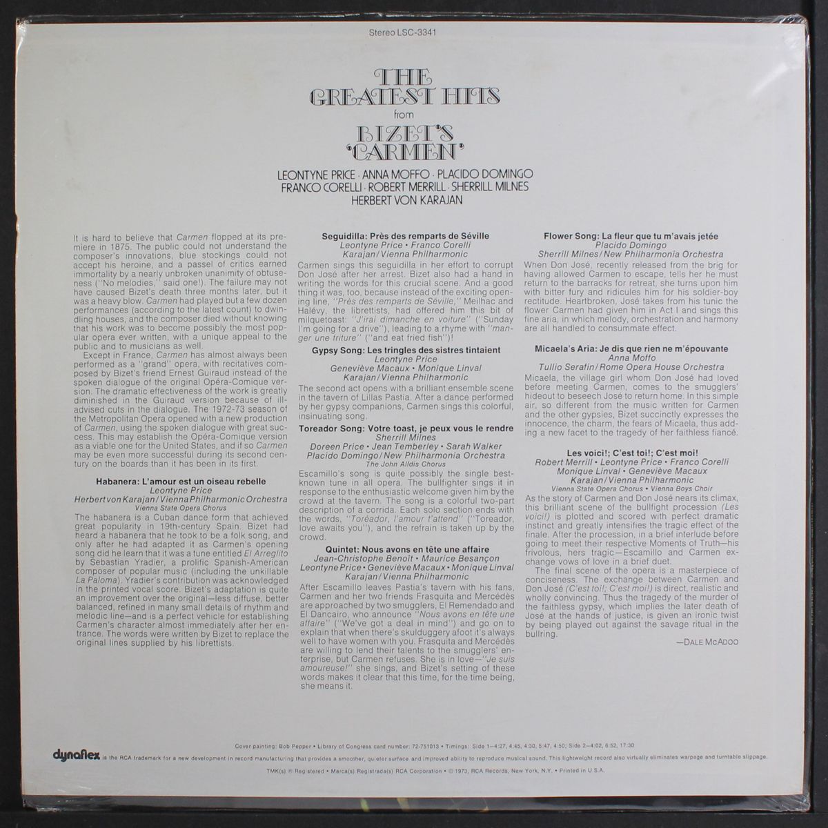 the greatest hits from carmen by VARIOUS
