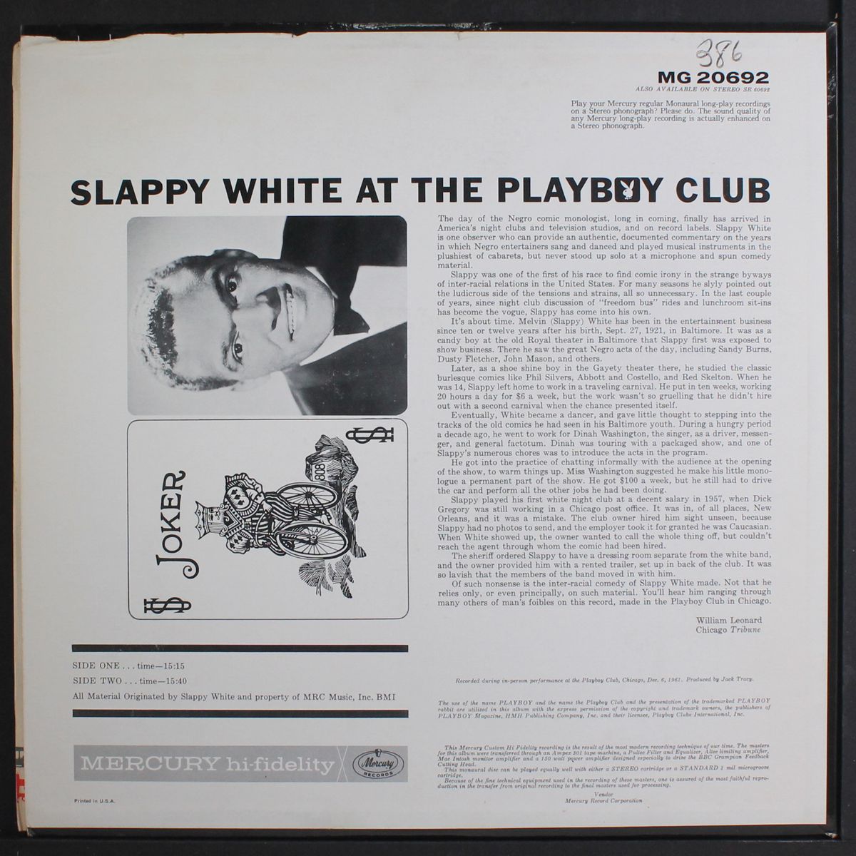 at the playboy club by SLAPPY WHITE