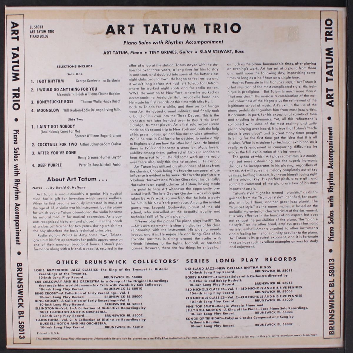 art tatum trio by ART TATUM