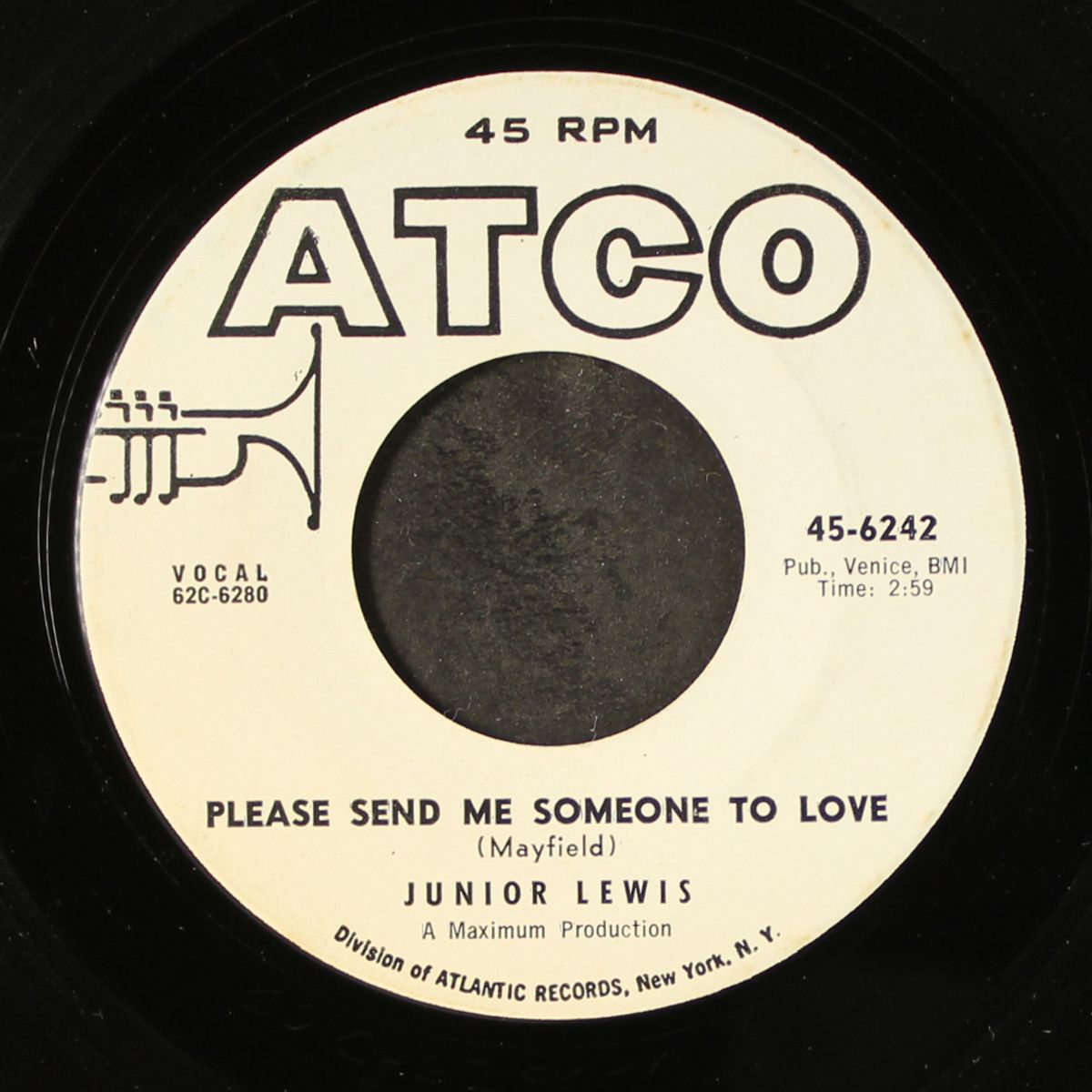 tumbling down / please send me someone to love by JUNIOR LEWIS