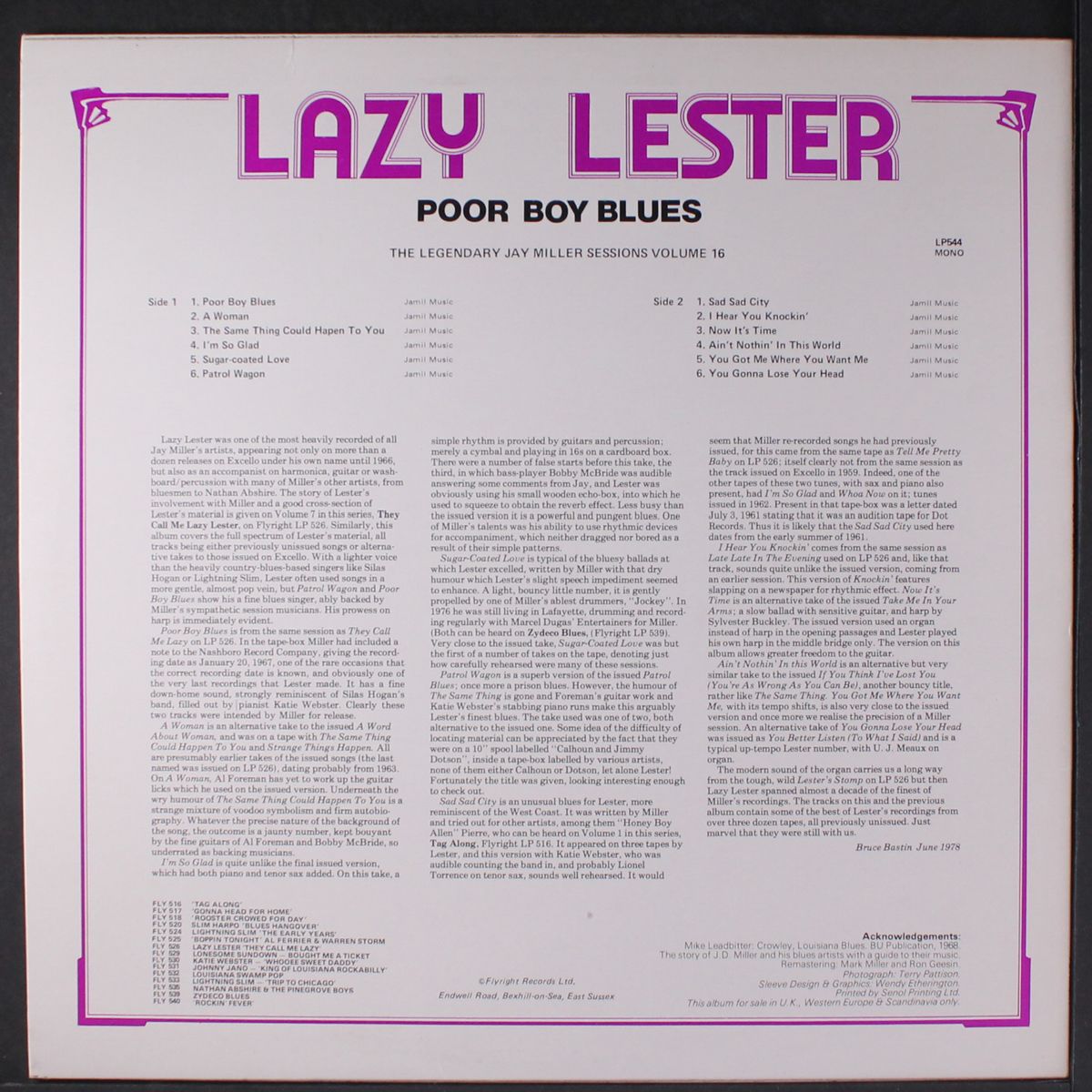 poor boy blues by LAZY LESTER