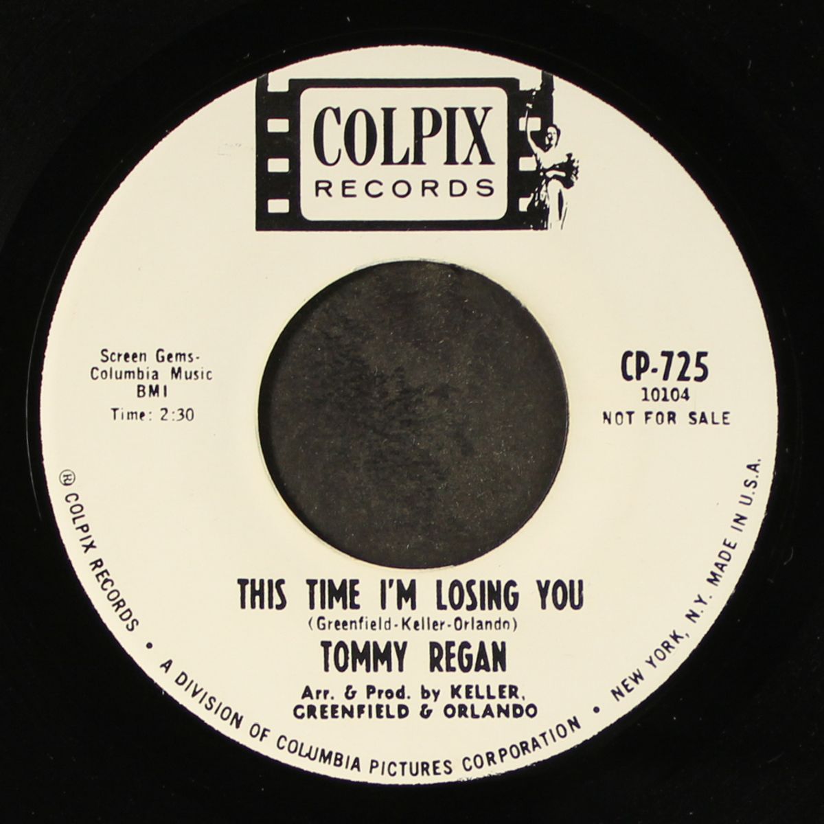 i'll never stop loving you / this time i'm losing you by TOMMY REGAN & GROUP